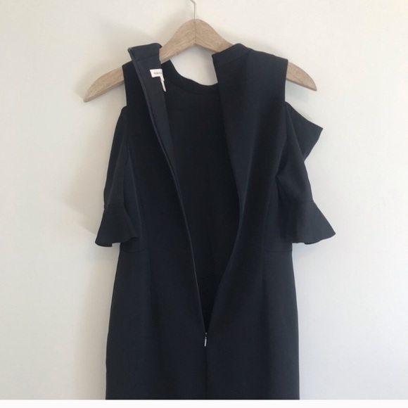 Rebecca Taylor | Cold Shoulder Shift Dress Black - Picture 6 of 8